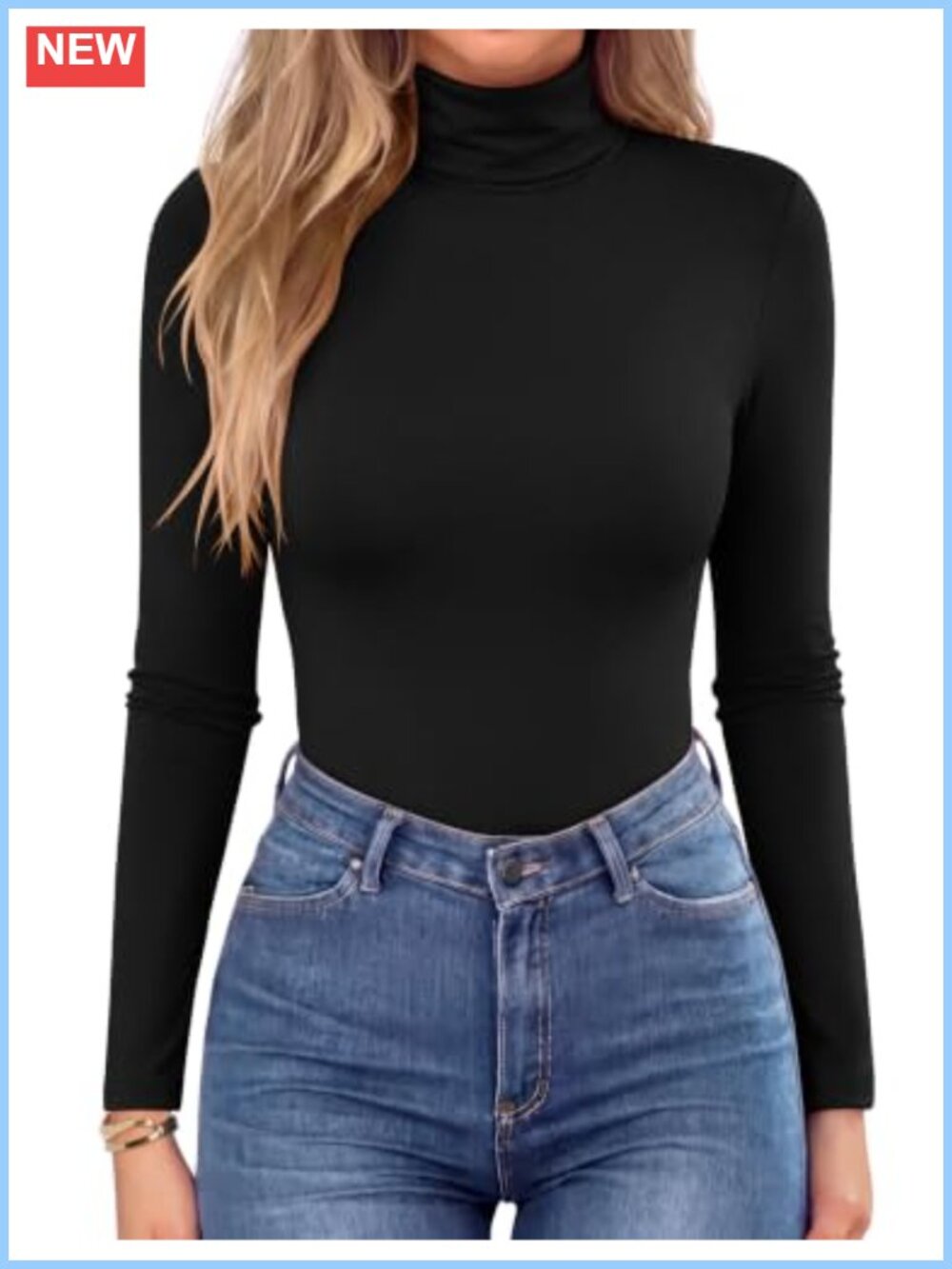 Women's Turtleneck Long Sleeve Top Polyester Spandex Slim Fit Base Layer